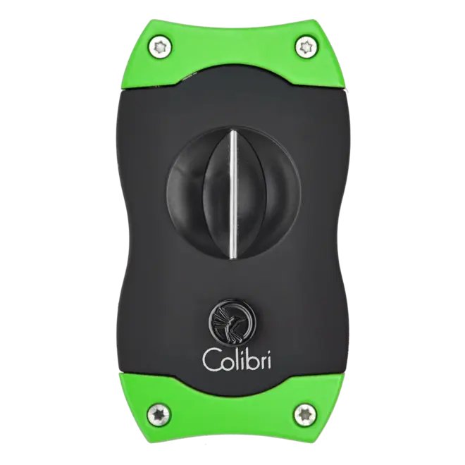 Colibri V-Cut Cigar Cutter Black + Green CU300T11