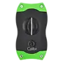 Colibri V-Cut Cigar Cutter Black + Green CU300T11