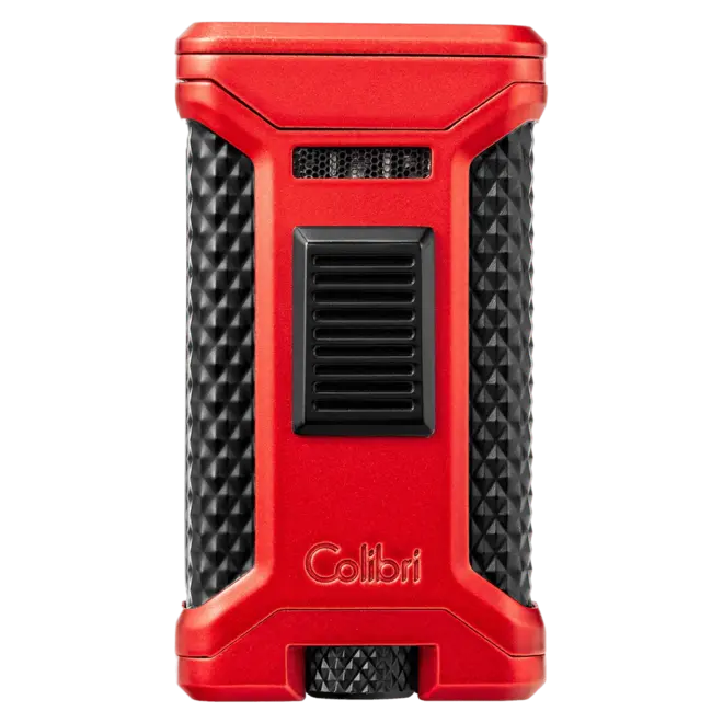 Colibri Ascari Triple Flame Lighter - Red / Black LI250T4