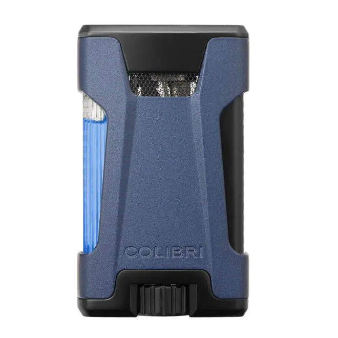 Colibri Rebel Double Flame Lighter - Midnight Navy / Black LI650T15