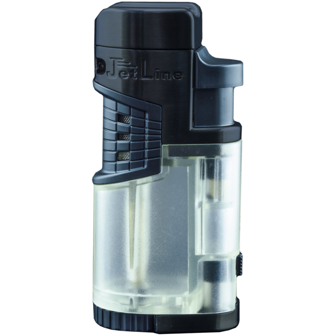 Jetline Lighter - Mr Fatboy Quad Jet Flame 44-400 Gift Lighter Clear