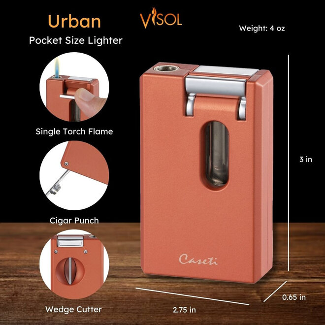 Caseti Urban Lighter V-Cutter Orange