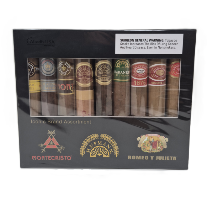 Altadis Iconic Brand Sampler Assortment Box of 9