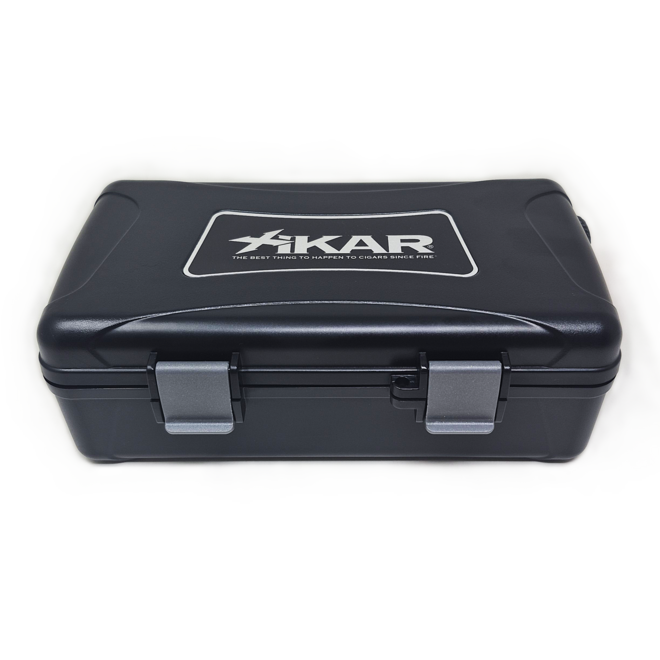 Xikar 10 Cigar Travel Black Humidor (Single Case) XI-210XI
