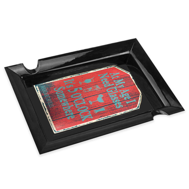 Margaritaville 2 Stick Chumbucket Ashtray Red Glasses Sign CHUM-S-SIGN