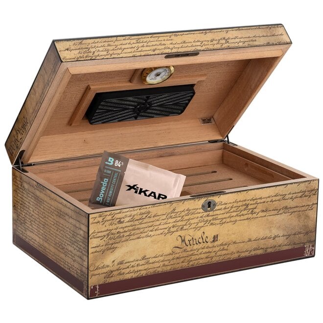 Constitution Humidor 60-105 Cigar Capacity With Boveda Seasoning Kit HUM-HS-CON-BOV