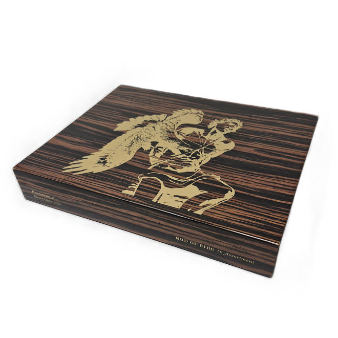 GOF KKP Special Reserve Assortment of 10 Cigars in Macassar  Humidor