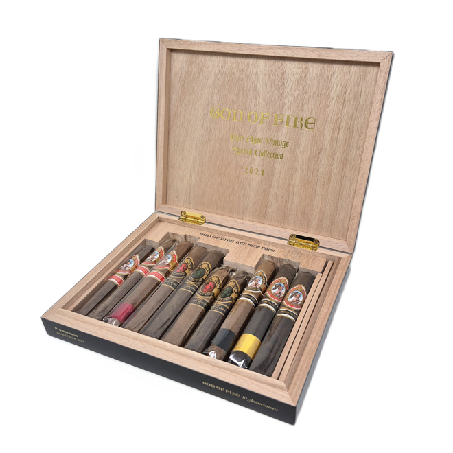 GOF KKP Special Reserve Assortment of 10 Cigars in Black Humidor