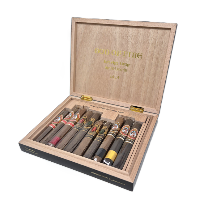 GOF KKP Special Reserve Assortment of 10 Cigars in Black Humidor