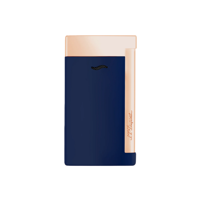 S.T. Dupont Lighter - Slim 7 Blue / Pink Gold 027773