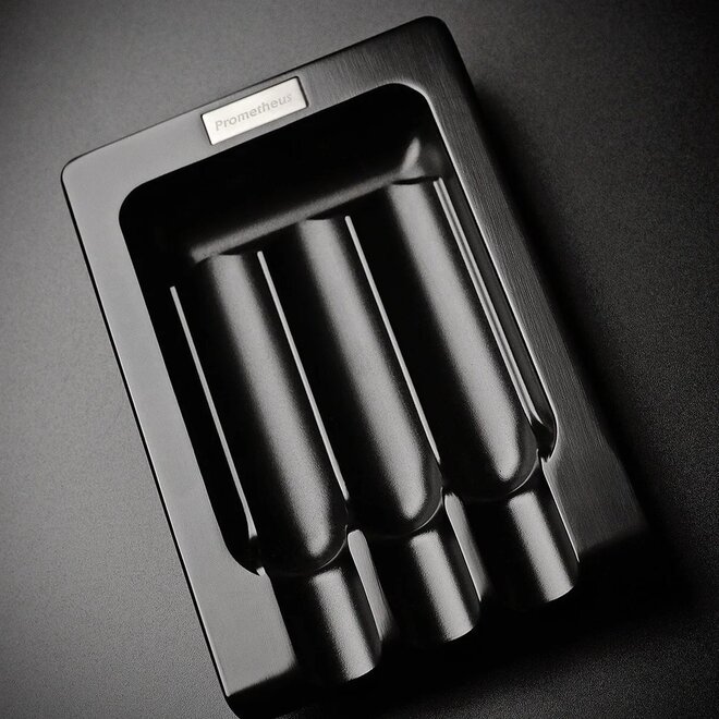 Prometheus Metal 3 Cigar Ashtray Black Matte (ASH-METAL/B3)