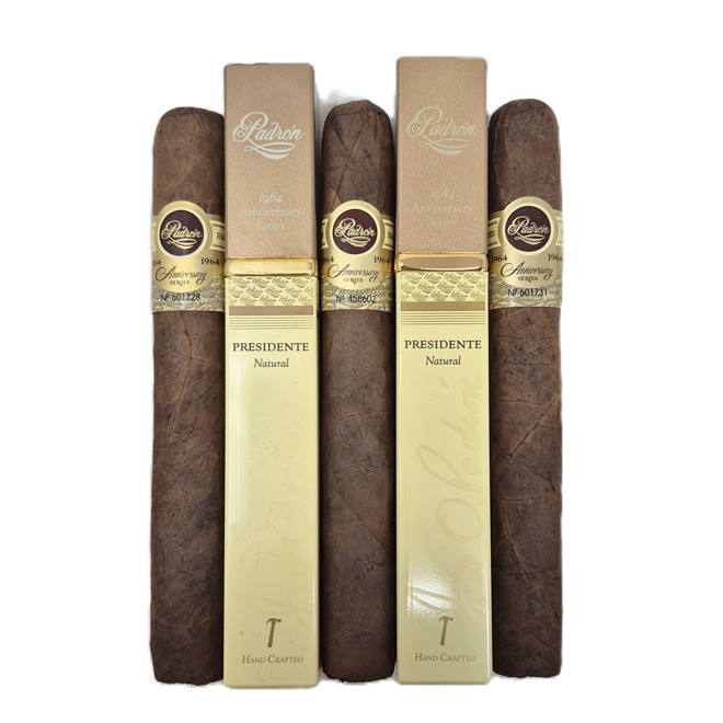 Padron 1964 Presidente Square Tubo Natural 50 x 6