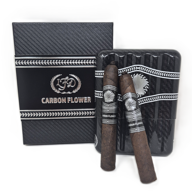 LFD Carbon Flower - 5 Cigars in Carbon Fiber Case