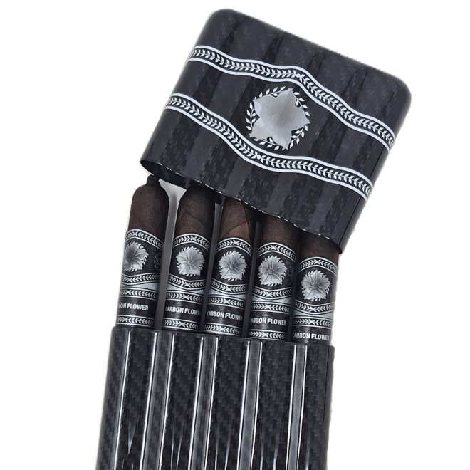 LFD Carbon Flower - 5 Cigars in Carbon Fiber Case