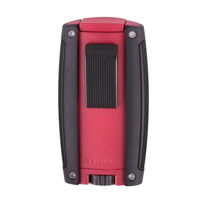 Xikar Turismo Double Jet Flame Lighter, Matte Red XI-558RD