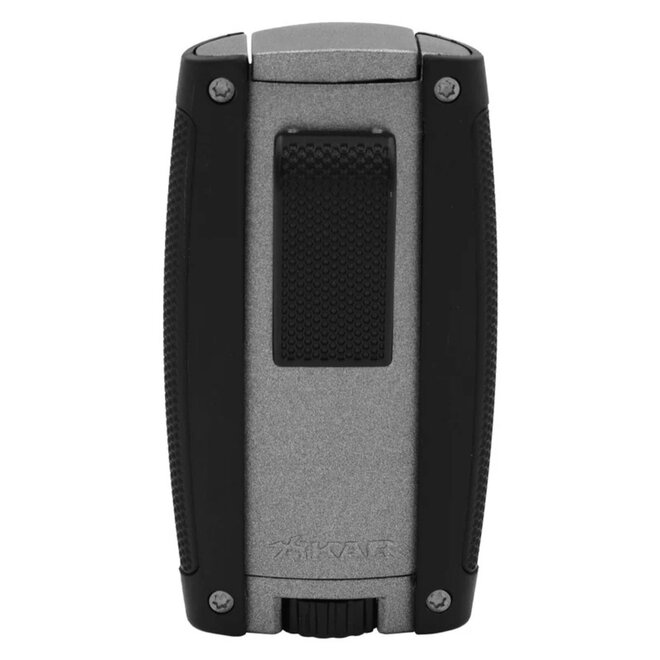 Xikar Turismo Double Jet Flame Lighter, Matte Gray XI-558GR