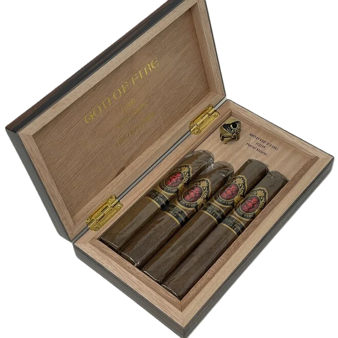 GOF KKP Special Reserve Assortment of 4 Cigars in Macassar Travel Humidor