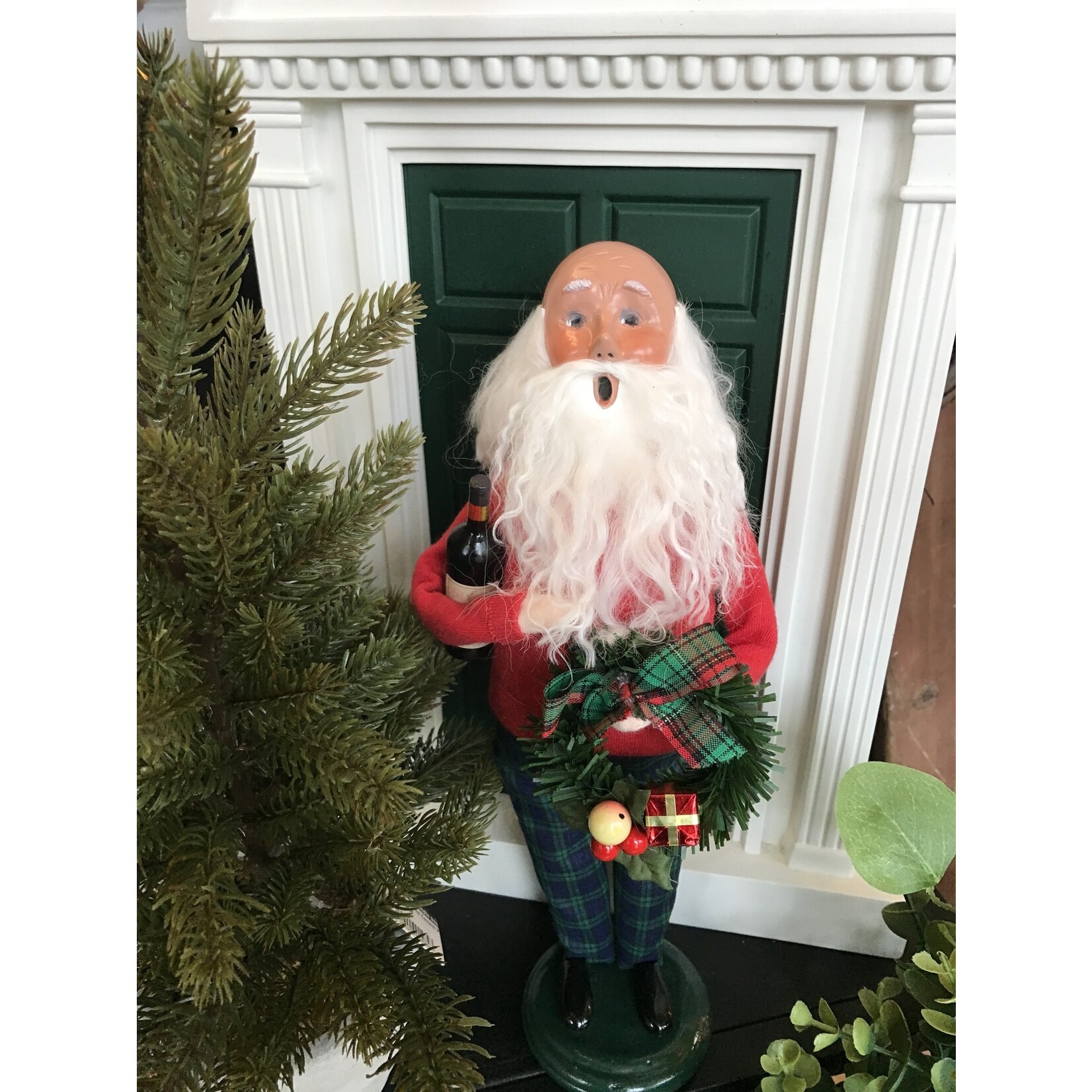 Byers’ Choice Wine Santa
