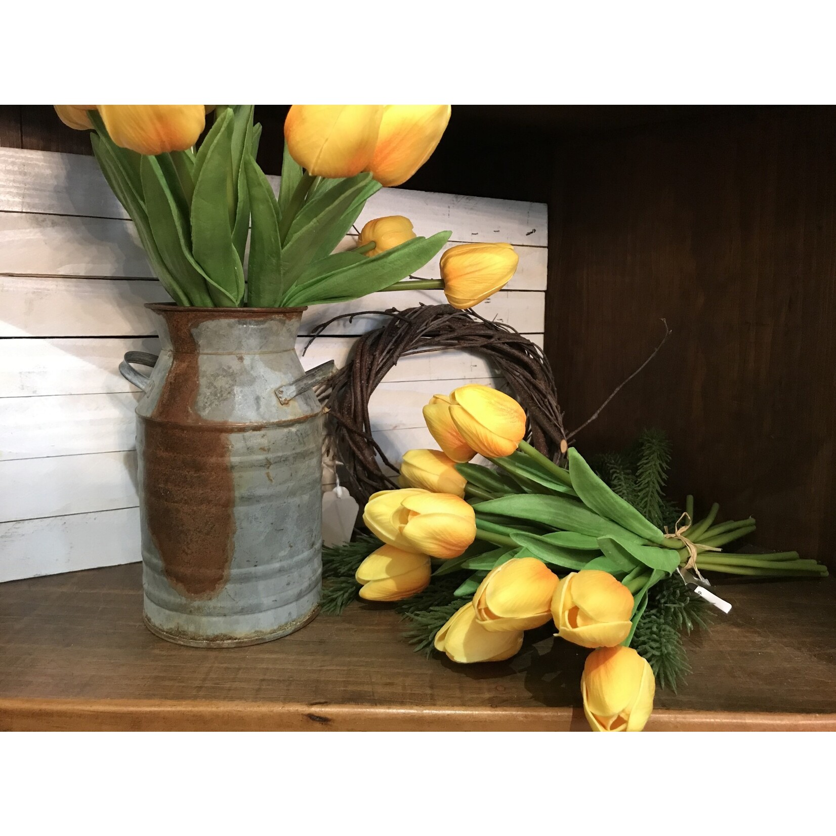 Orange Real Touch Tulip Bouquet