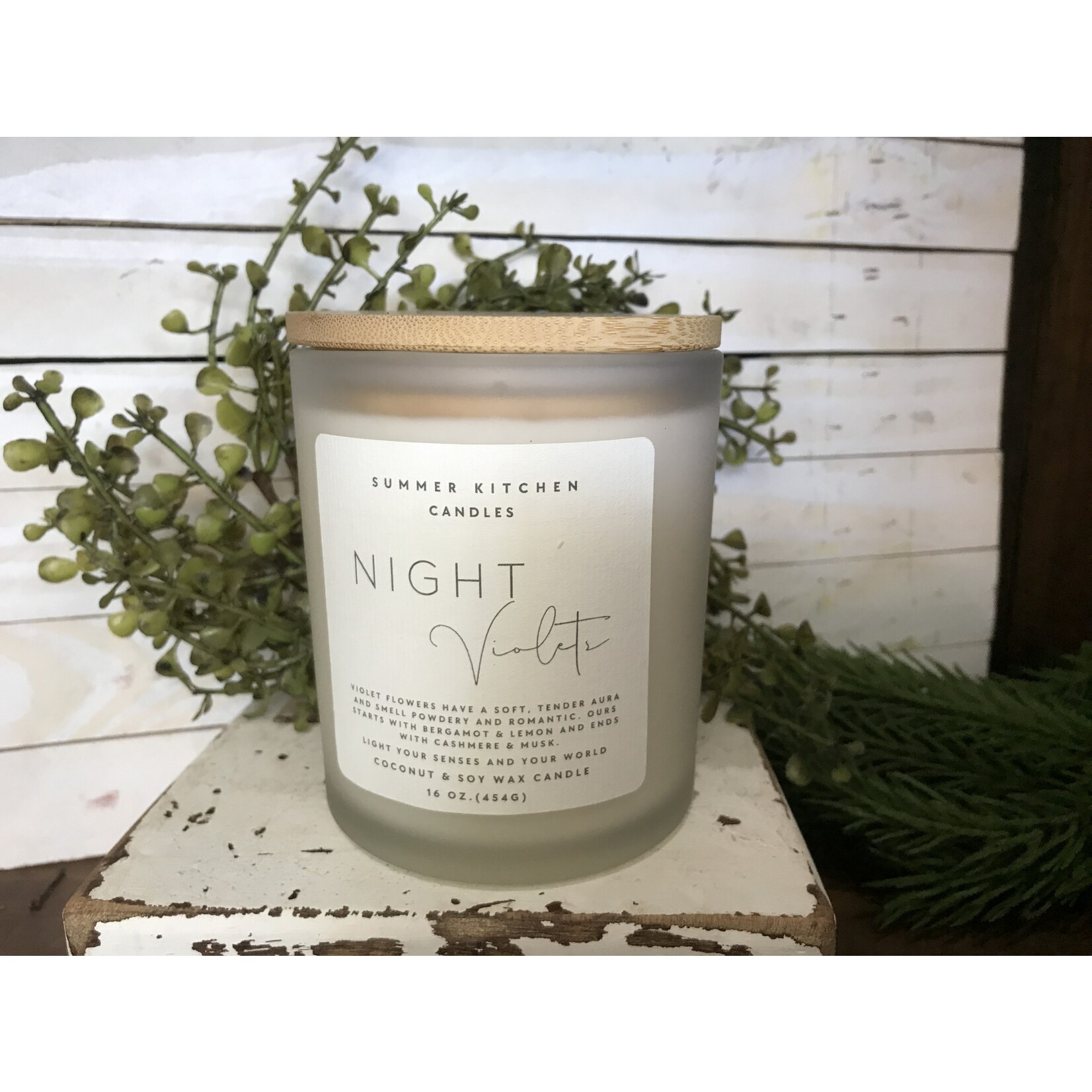 Summer Kitchen Night Violet 16oz Coconut/Soy Jar