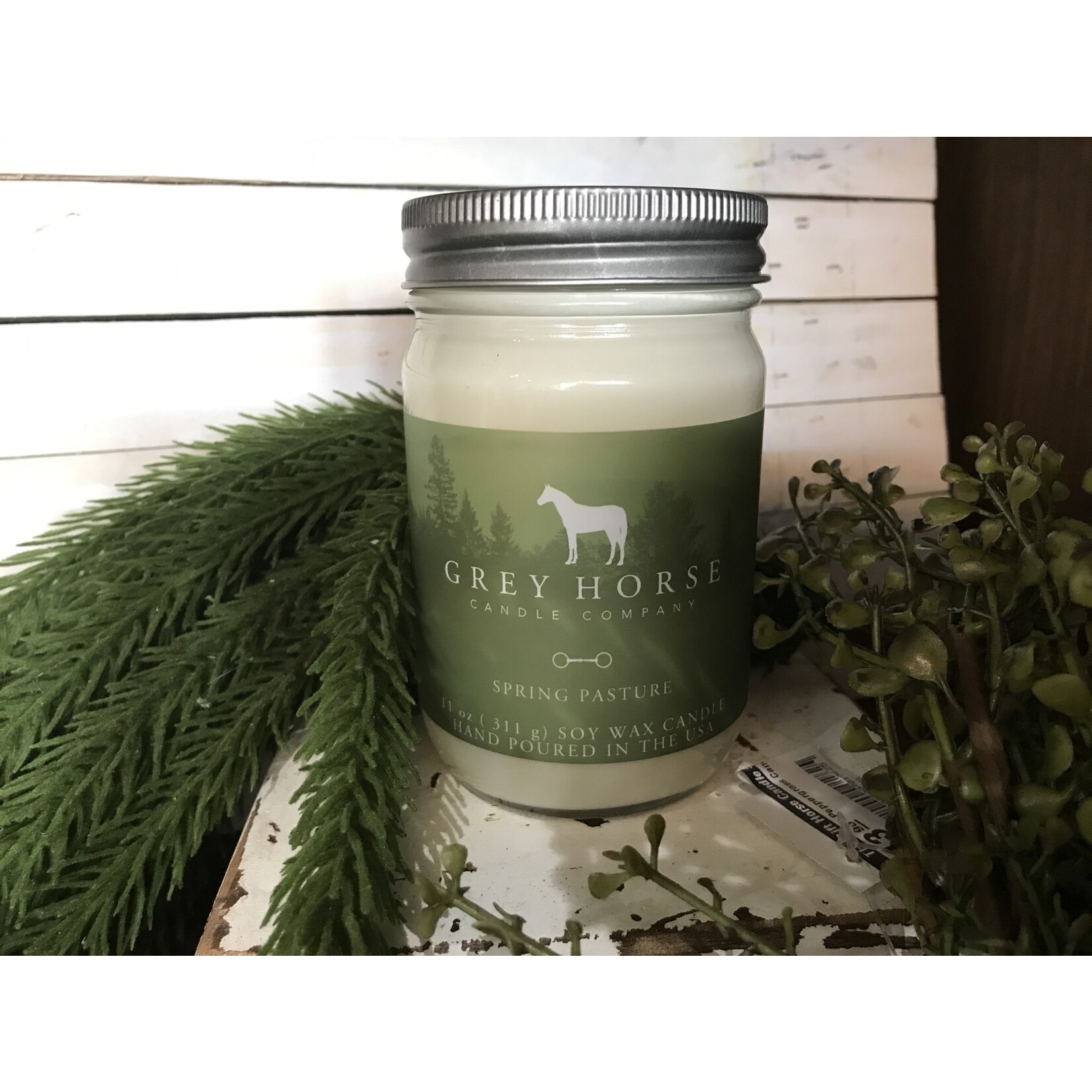 Grey Horse Spring Pasture Soy Jar Candle