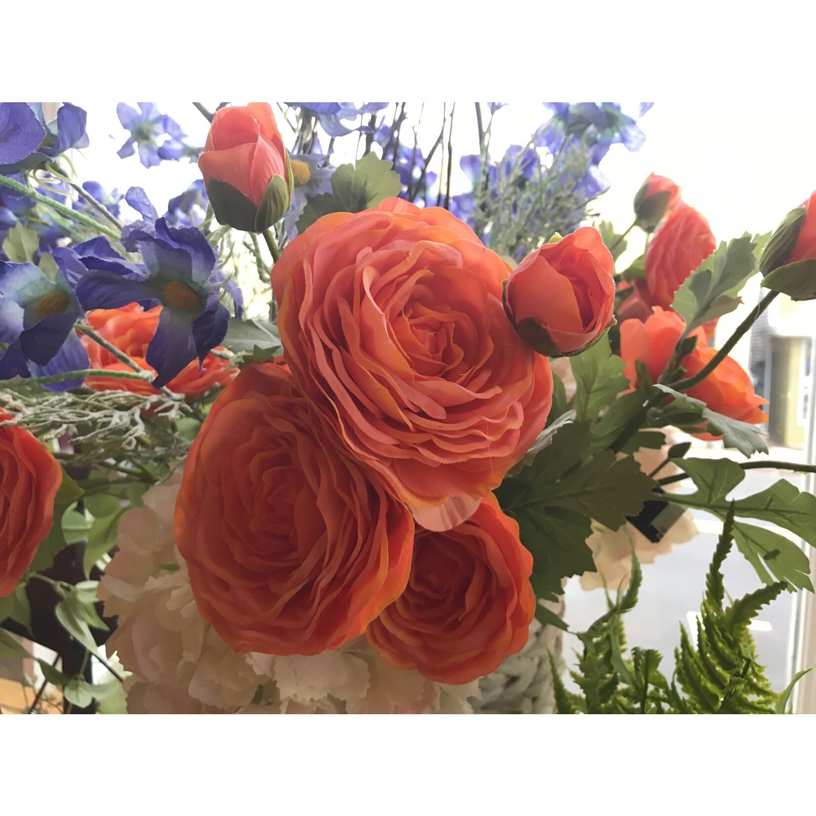Orange Ranunculus 25" Stem