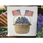 Rustic Marlin Flag Hydrangea Basket