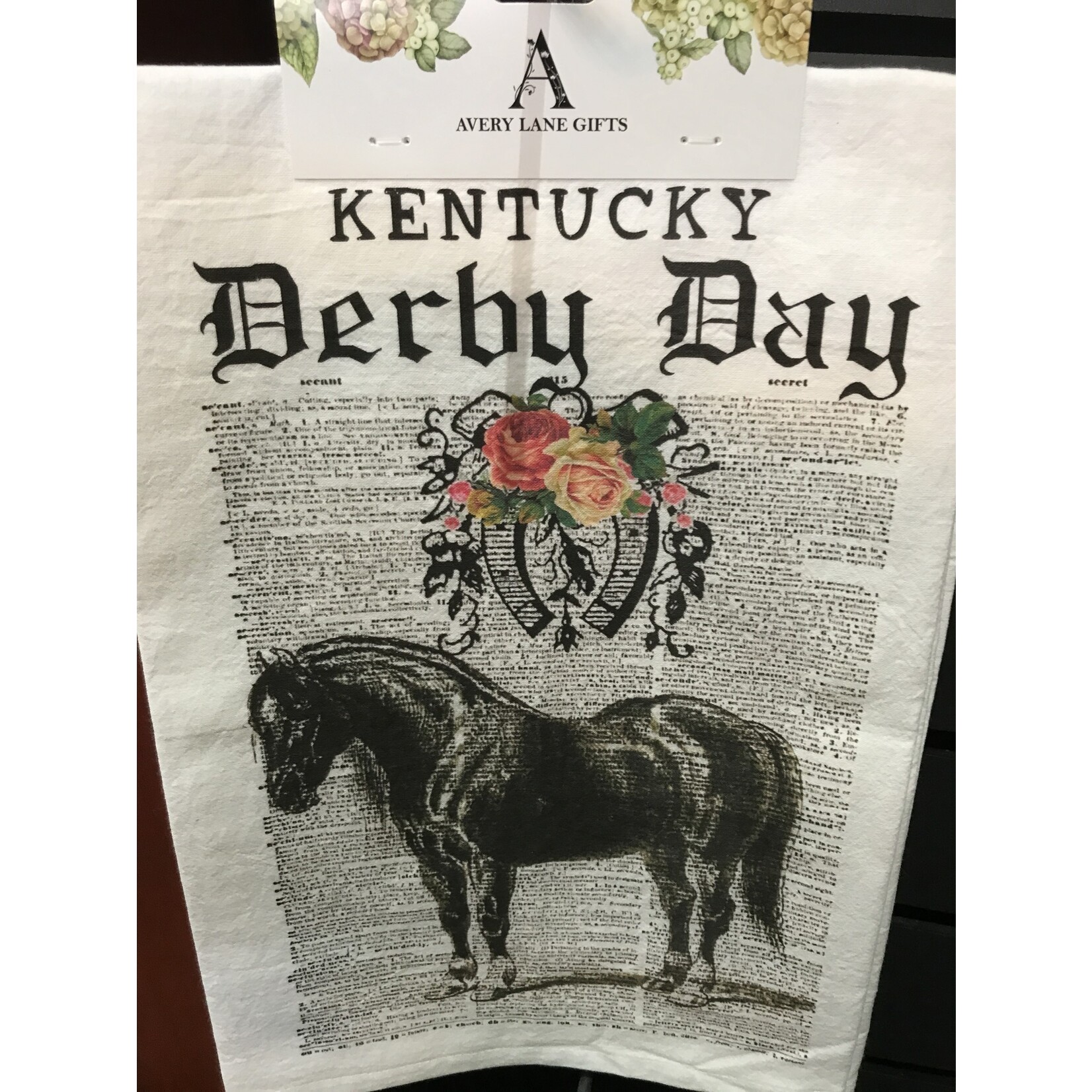 Vintage Kentucky Derby Tea Towel