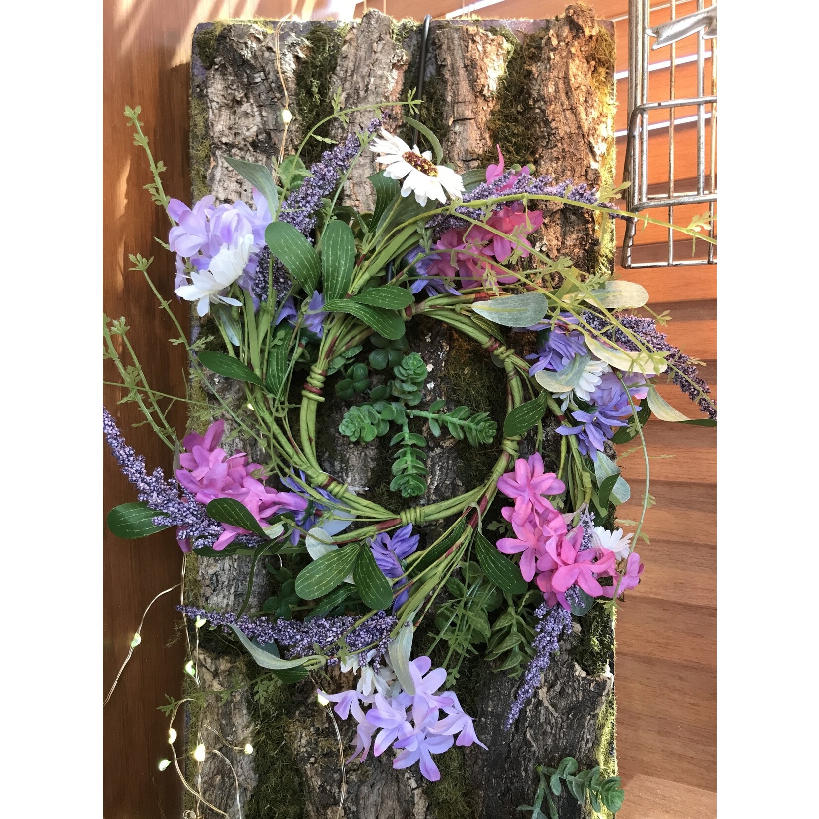 Organic Wildflowers Candle Ring