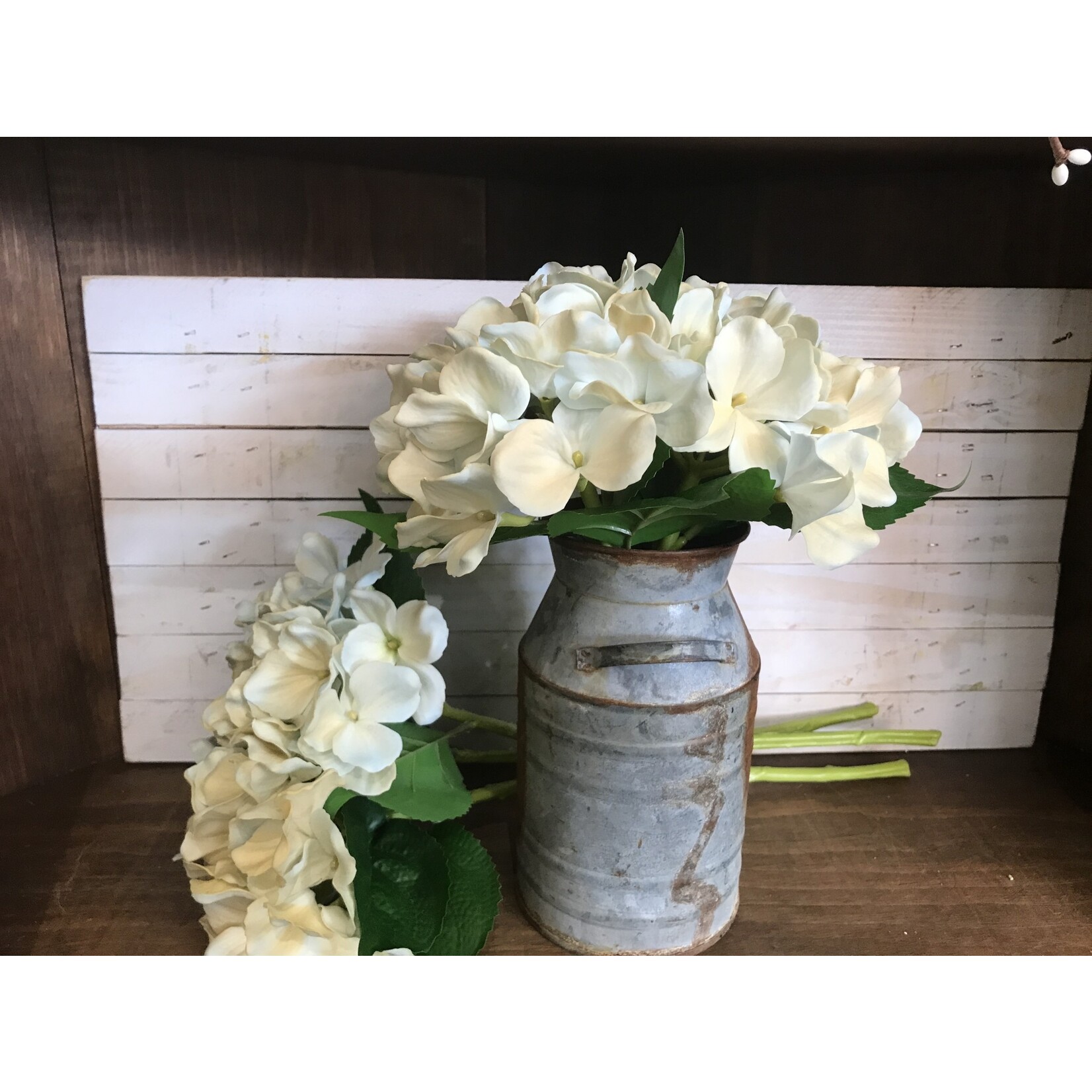 Blue Hydrangea Real Touch  Three Stem Bunch