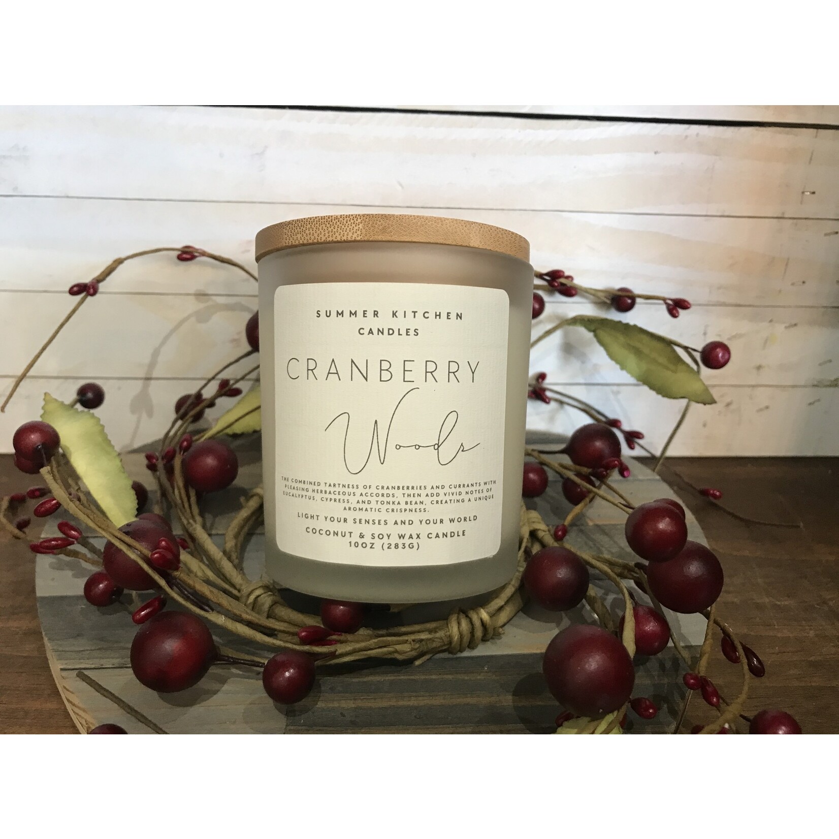 Summer Kitchen Cranberry Woods Soy/Coconut 10oz Jar