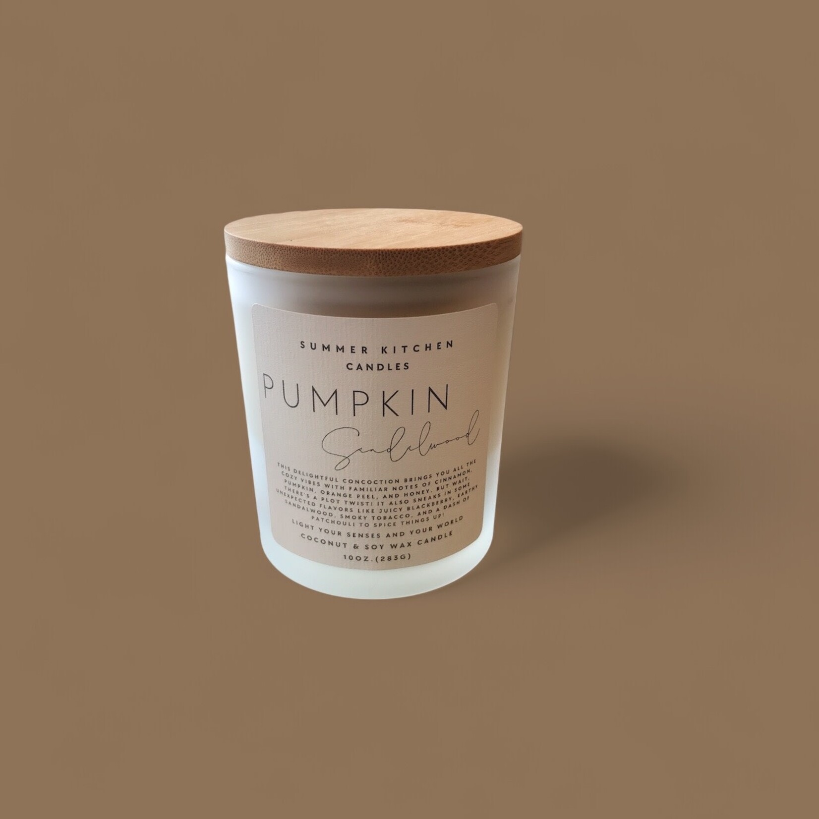 Summer Kitchen Pumpkin Sandalwood Coconut/Soy Candle 10oz