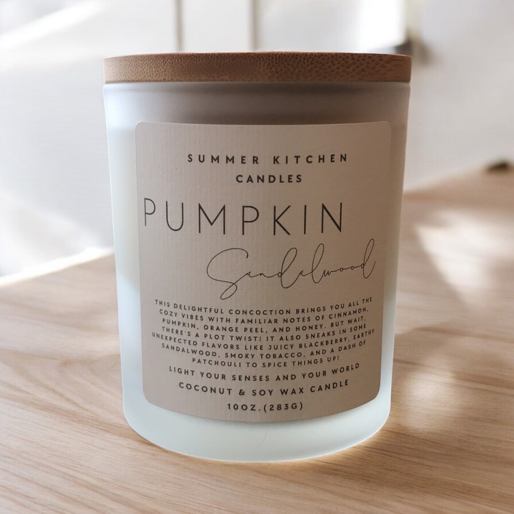 Summer Kitchen Pumpkin Sandalwood Coconut/Soy Candle 10oz