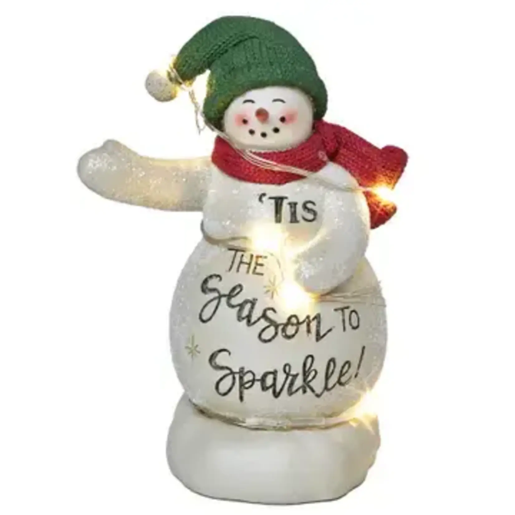 Tis the Season  to Sparkle Snowman LED