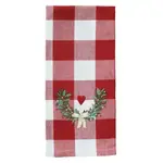 Heart Wreath Tea Towel