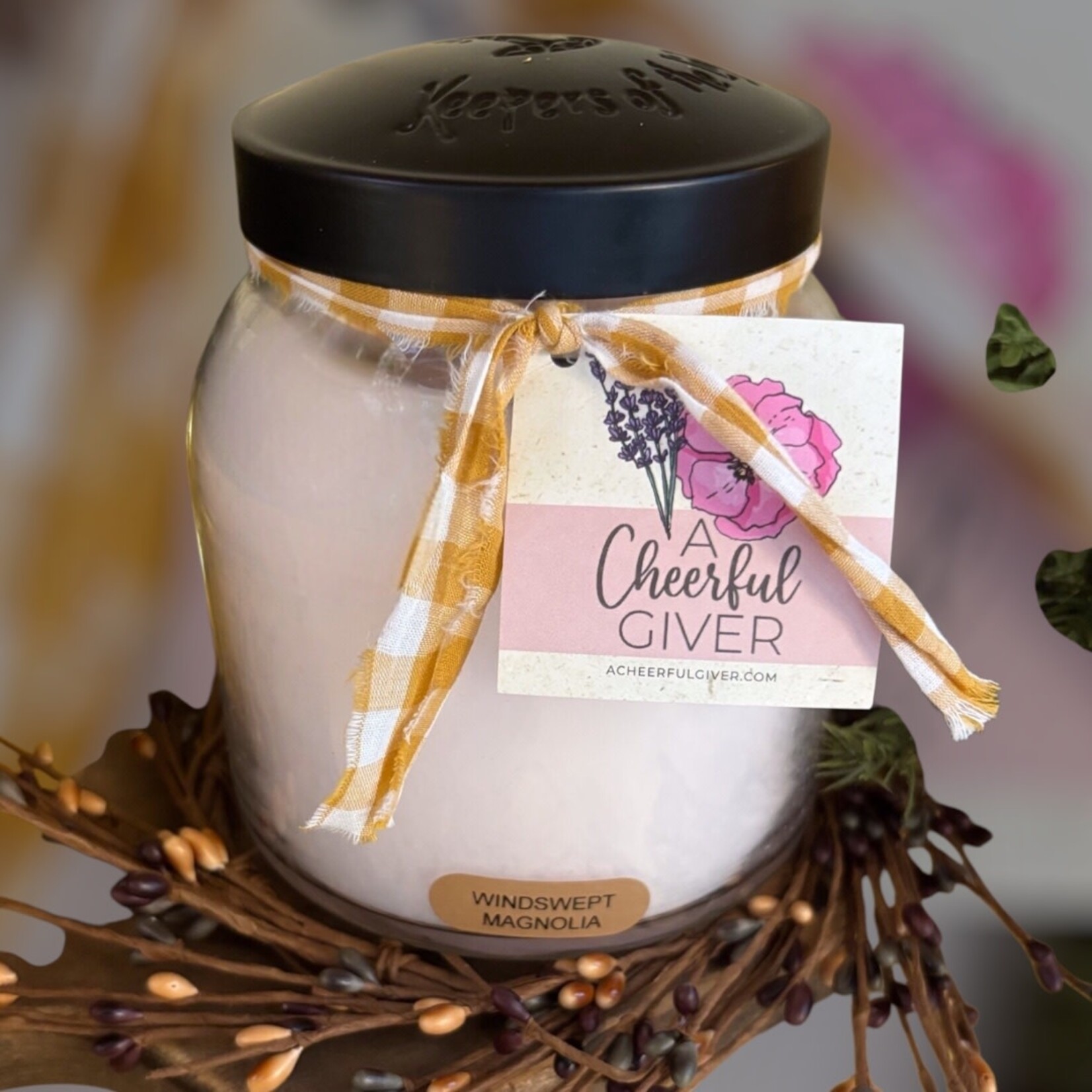 Cheerful Giver Windswept Magnolia Papa Jar