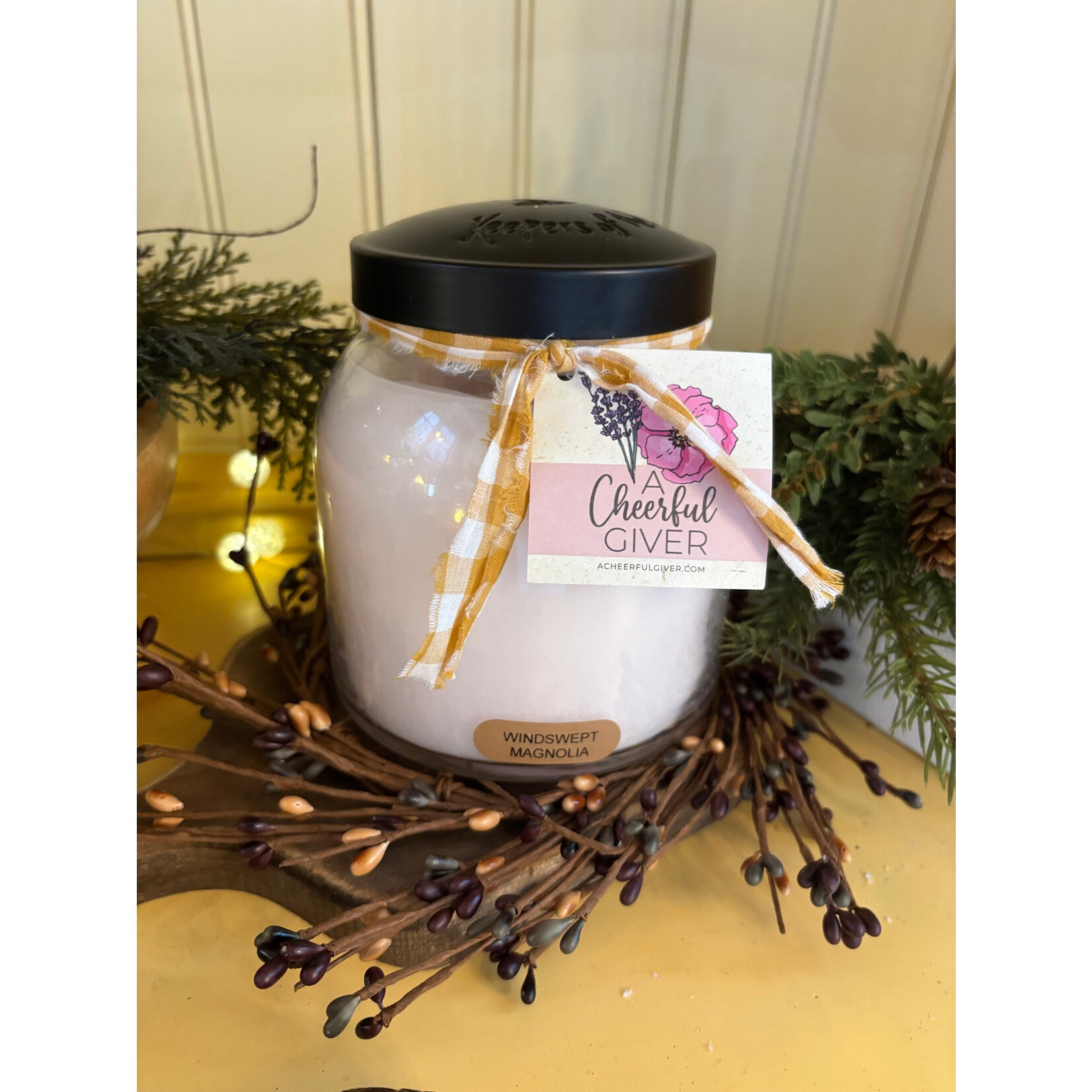 Cheerful Giver Windswept Magnolia Papa Jar