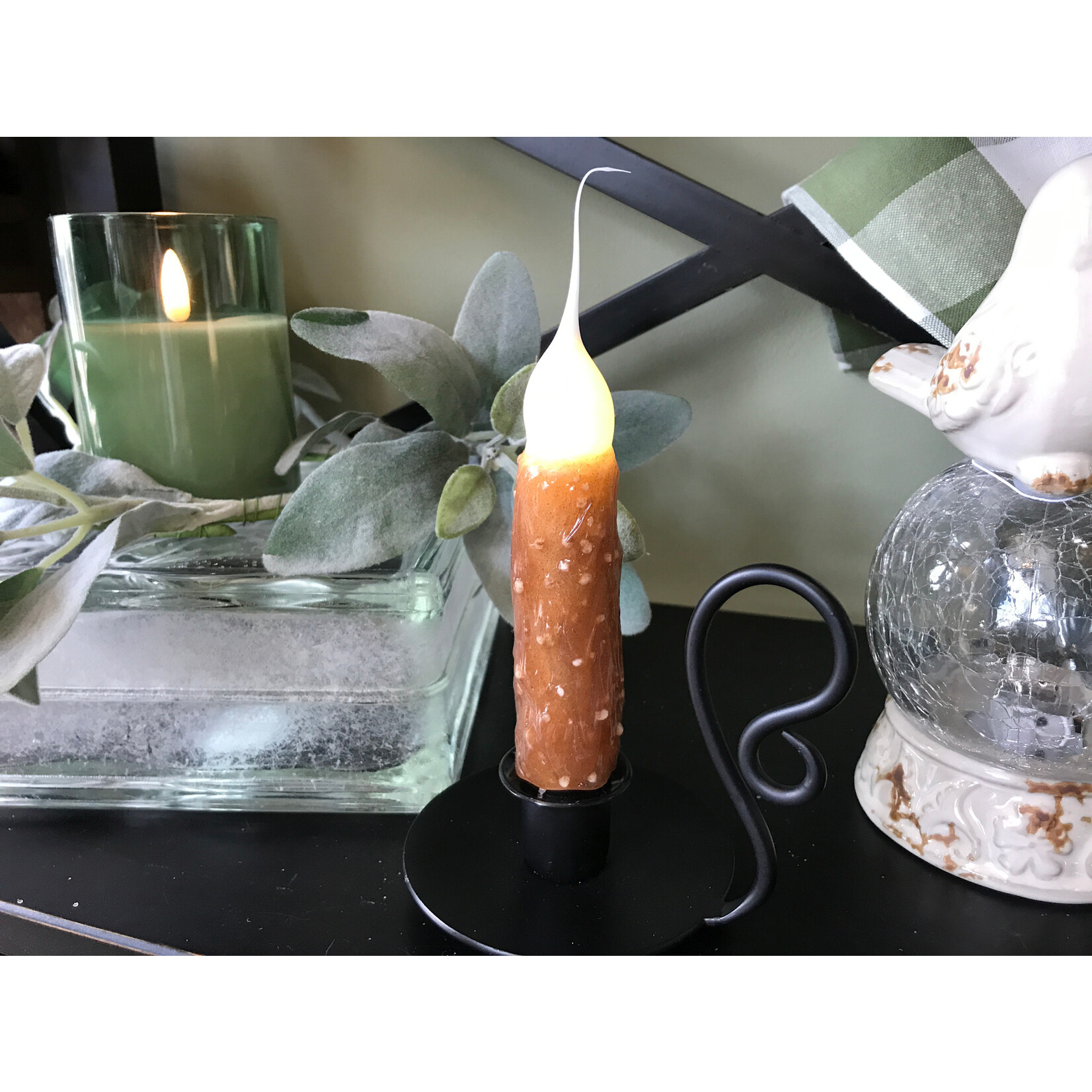 Black Colonial Tabletop with Remote