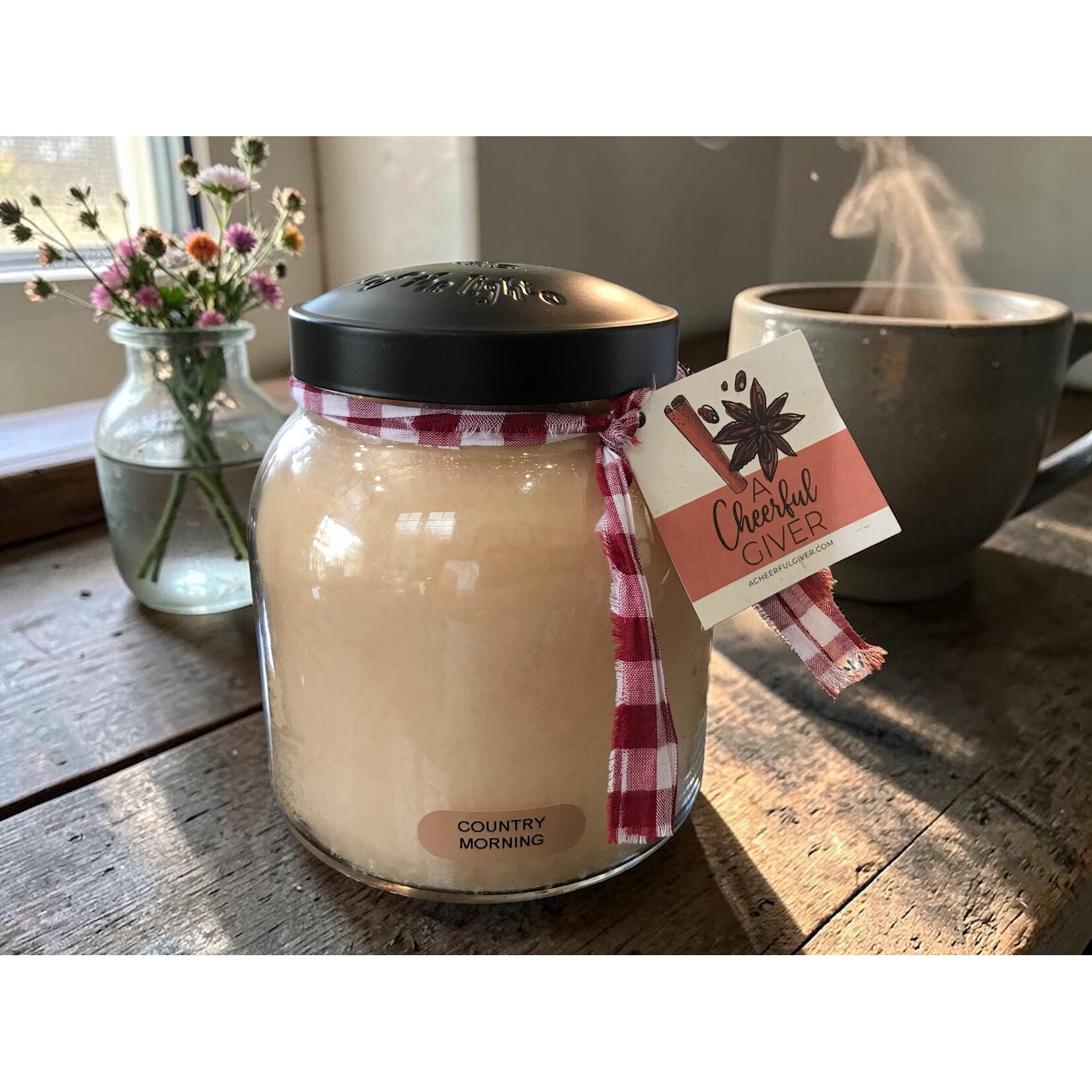 Cheerful Giver Country Morning Papa Candle