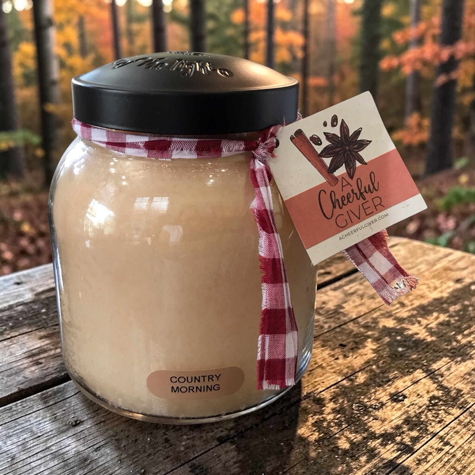Cheerful Giver Country Morning Papa Candle