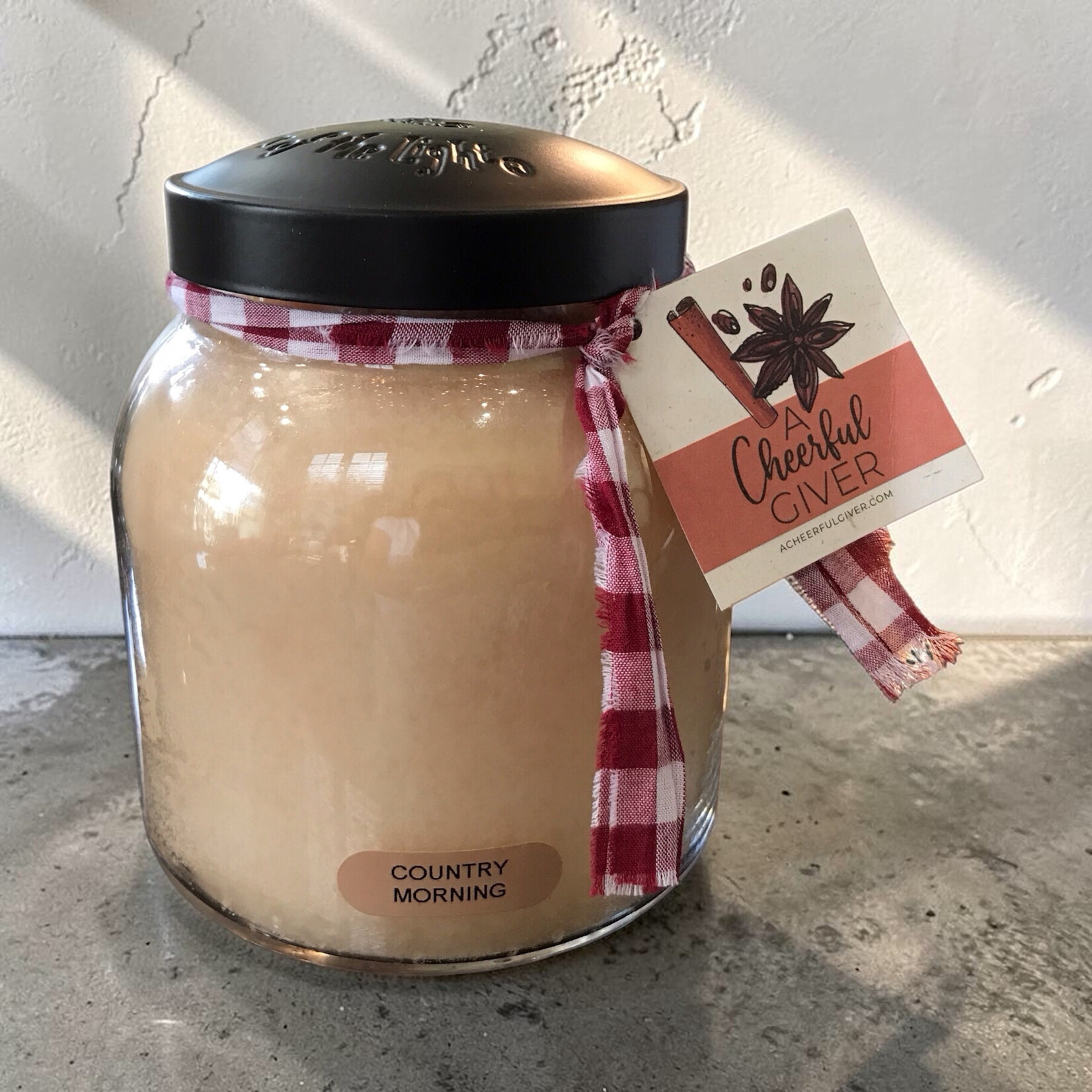 Cheerful Giver Country Morning Papa Candle