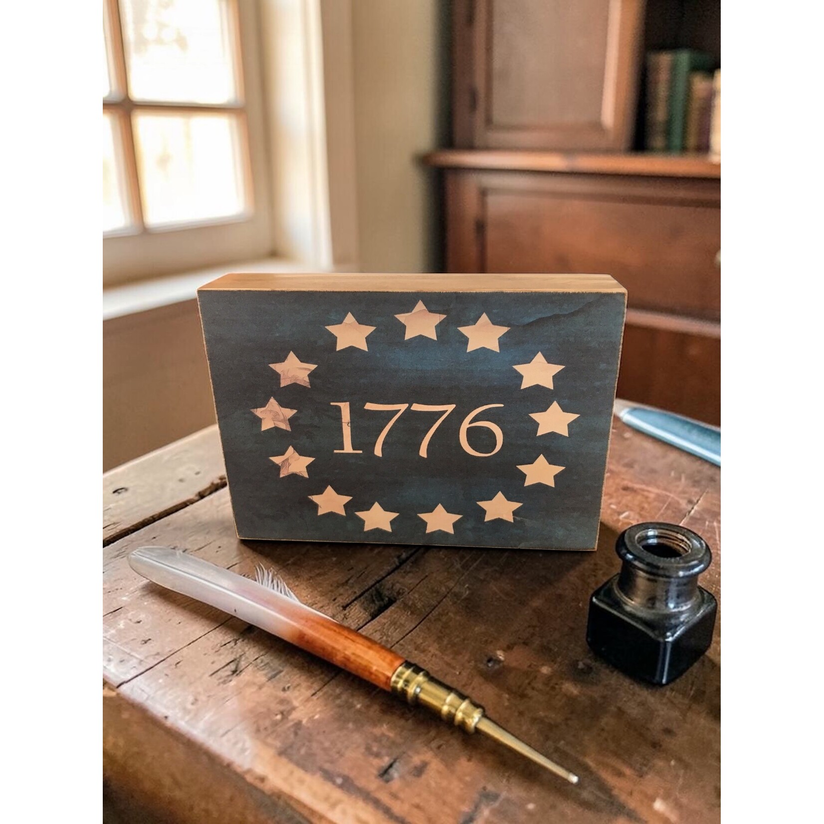 Primitive Wood 1776 Sign