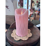 Pink 4” Votive Battery Op/Timer