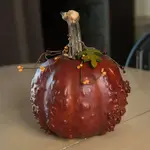 MB Gourd Burnt Orange Pumpkin Decorative Gourd
