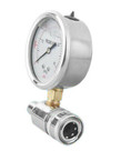 Steel Quick Connect Pressure Gauge