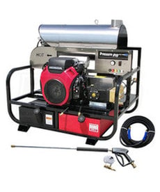 Pressure Pro Pressure-Pro Professional 3500 PSI (Gas - Hot Water) Super Skid Belt-Drive Pressure Washer w/ General Pump & Electric Start Honda GX690 Engine