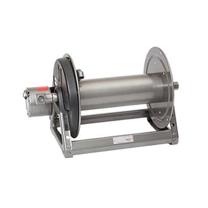 Apache 99023586 Steel Pressure Washer Reel for 50 Foot Hose w/ Pump, Black  