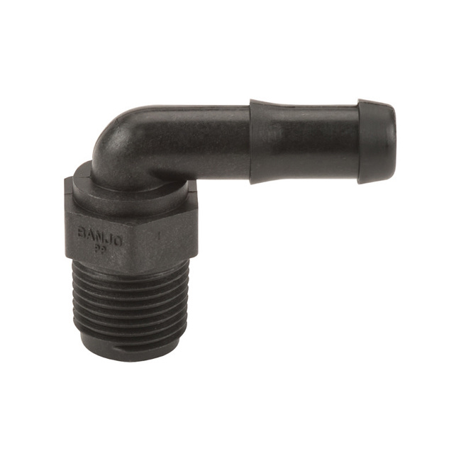Banjo Polypropylene Pipe Fitting, 90 Degree 90 Degree Elbow Panhandle Power Wash Supply