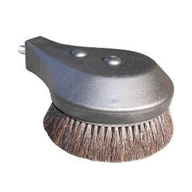 Rotating Natural Bristle Brush w/ 1/4" MPT Panhandle Power Wash