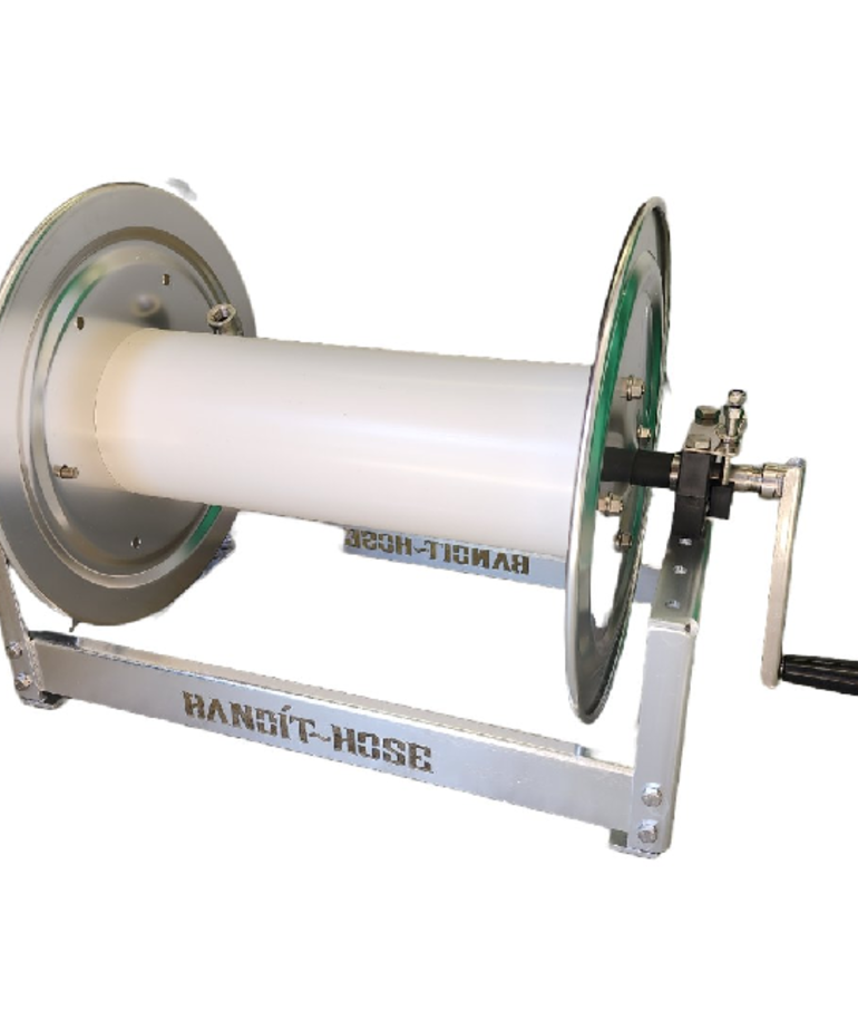 Bandit BANDIT ALUMINUM MANUAL HOSE REEL WITH STAINLESS MANIFOLD 450FT 18" DRUM